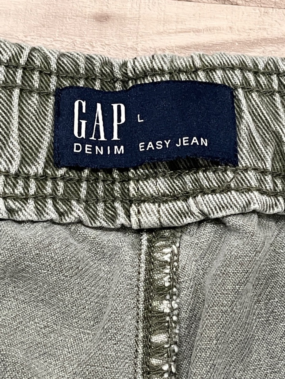 GAP Cargo Drawstring Pants - Faded green size large - Picture 3 of 5